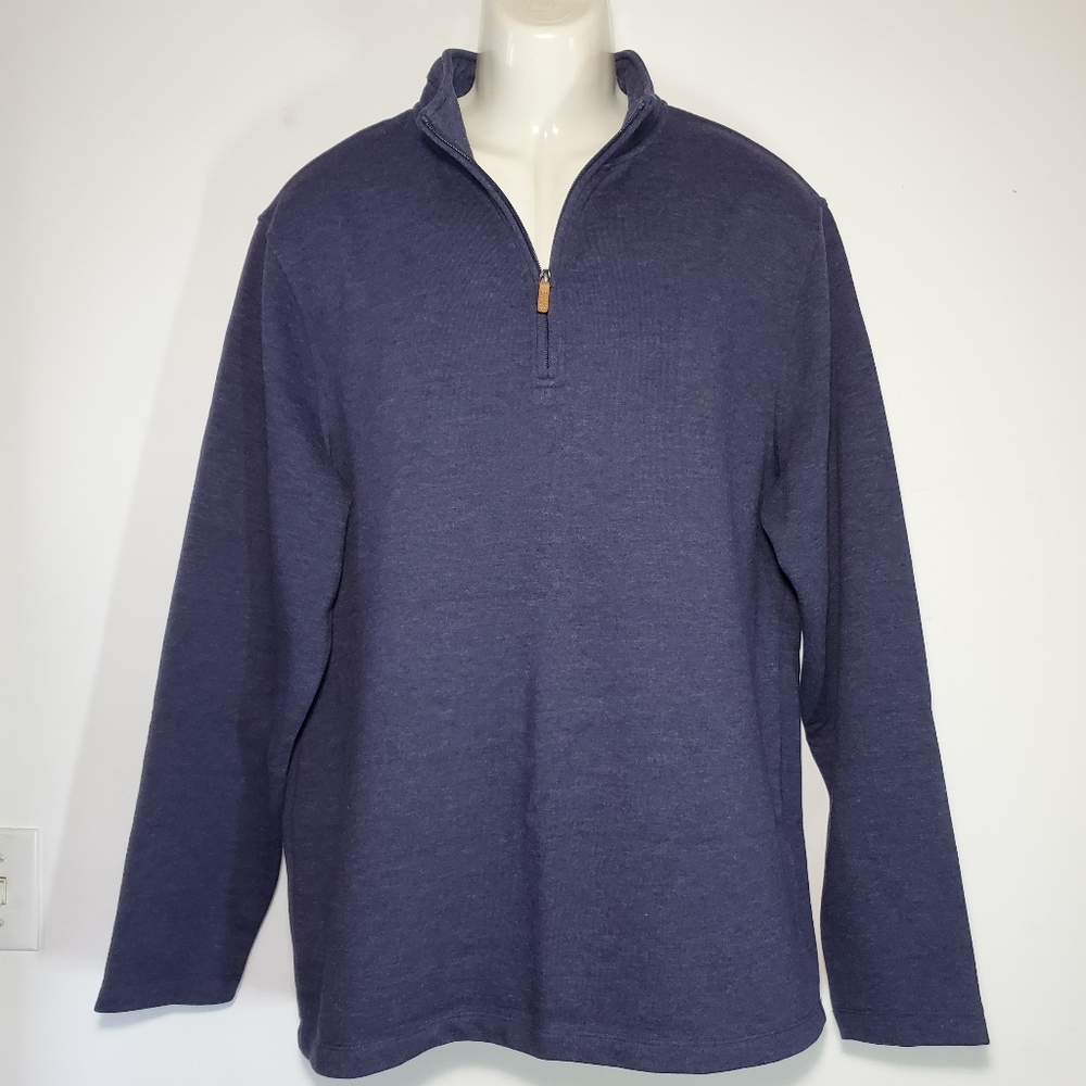 Redmond Men's XL NEW Sweatshirt Blue Pullover 1/4 Zipper Long Sleeve Boyfriend